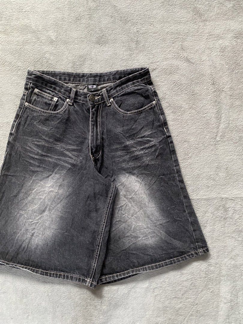 Jorts Acid Wash (Category: Shorts) located in Ozamiz City. Submitted by thriftnikael (Listing ID 1464314426, Image 2). Description: waist: 31 length: 24.5 thigh: 15.5 hem: 15 Color rate: 10/10 Condition: 10/10 Issue: n/a.
