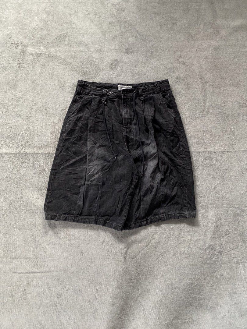 Jorts Acid Wash (Category: Shorts) located in Ozamiz City. Submitted by thriftnikael (Listing ID 1464314869, Image 1). Description: waist: free ( lace ) length: 26 thigh: 17 hem: 14 Color rate: 10/10 Condition: 10/10 Issue: see last slide.