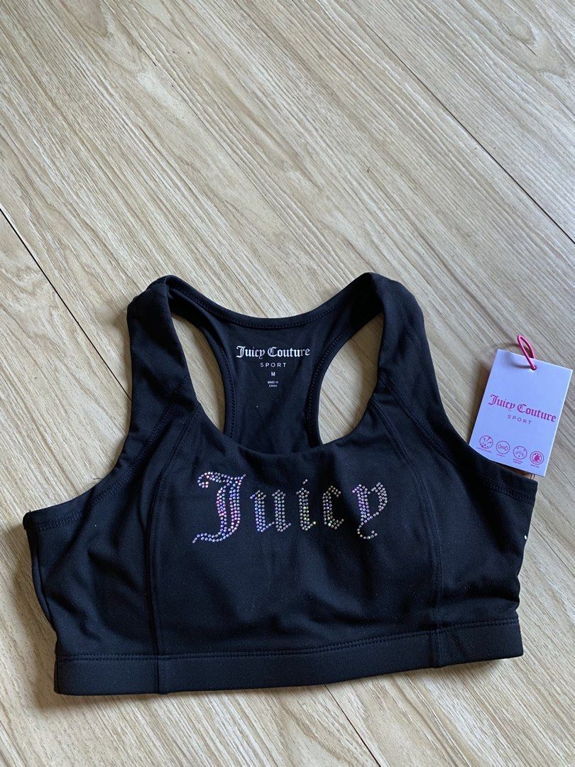 Juicy couture black workout bra (Category: Activewear) located in Manaoag. Submitted by wewhorewhat (Listing ID 1464244580, Image 2). Description: size medium can fit to xs to small brandnew from usa with tags .