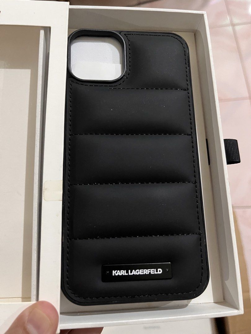 Karl Lagerfeld puff phone case for iPhone14 plus (Category: Cases & Sleeves) located in Cavite. Submitted by paula3 (Listing ID 1464272598, Image 2). Description: .