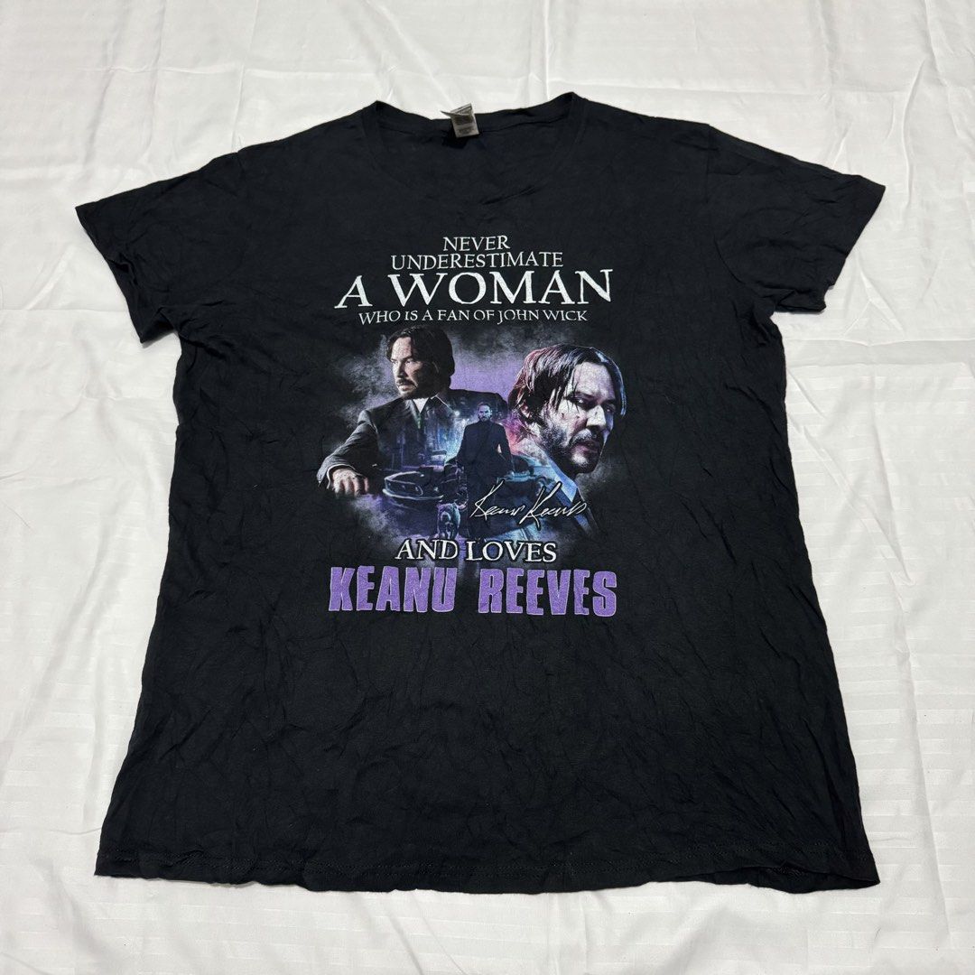 KEANU REEVES FAN SHIRT (Category: Tshirts & Polo Shirts ) located in Pasig City. Submitted by jaaard (Listing ID 1464223569, Image 1). Description: Size L women Dimes 20x26.5.