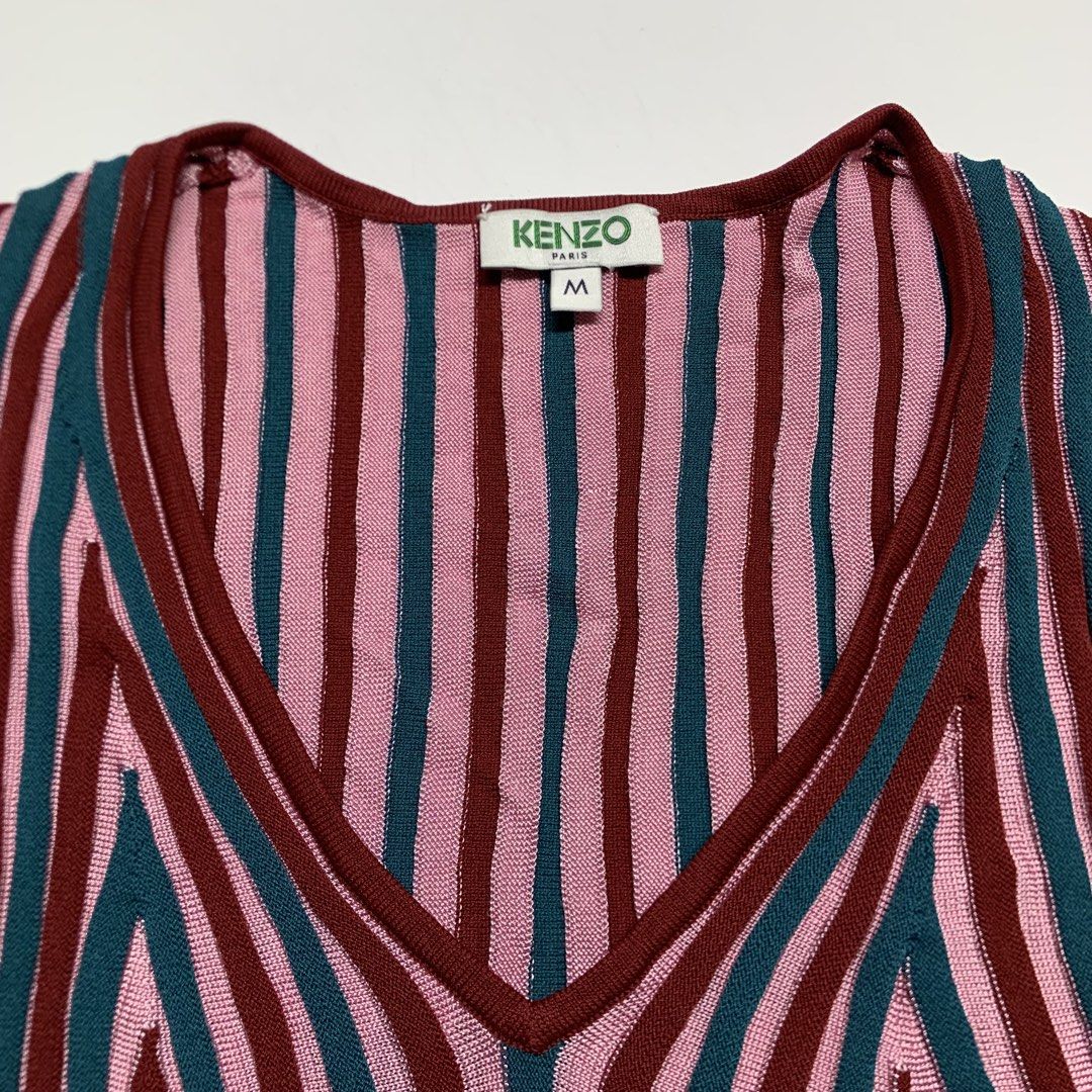 Kenzo - Striped Pleated longsleeve (Category: Longsleeves) located in Manila. Submitted by shottas_21 (Listing ID 1464298457, Image 2). Description: Kenzo - Striped Pleated longsleeve SIZE - Medium CONDITION - 9/10 Made in China CHEST - 15” LENGTH - 23.5” SHOULDERS - 14” SLEEVE - 23.5” HEM - 15”.