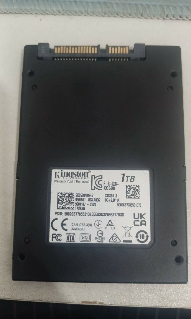 Kingston 1TB (Category: Hard Disks & Thumbdrives) located in Quezon City. Submitted by minerdee (Listing ID 1464165005, Image 1). Description: .