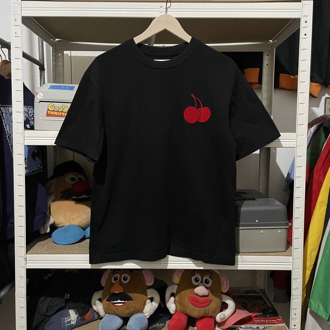 Kirsh Cherry Logo Tee 20 x 26 (Category: Shirts) located in Porac. Submitted by good.thriftsph (Listing ID 1464233070, Image 1). Description: Kirsh Cherry Tee Gamuza Logo 20 width 26 length 9/10 very good condition slight fade on inner neck barely noticeable Like new condition Gcash•JNT PORAc pampanga.