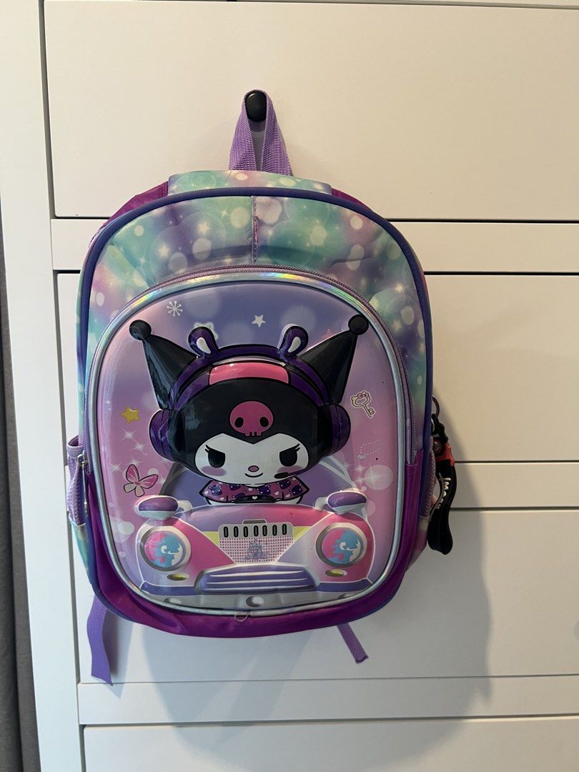 Kuromi backpack (Category: Babies & Kids Fashion) located in Quezon City. Submitted by alexandriarei (Listing ID 1464250832, Image 1). Description: Actual photo posted.