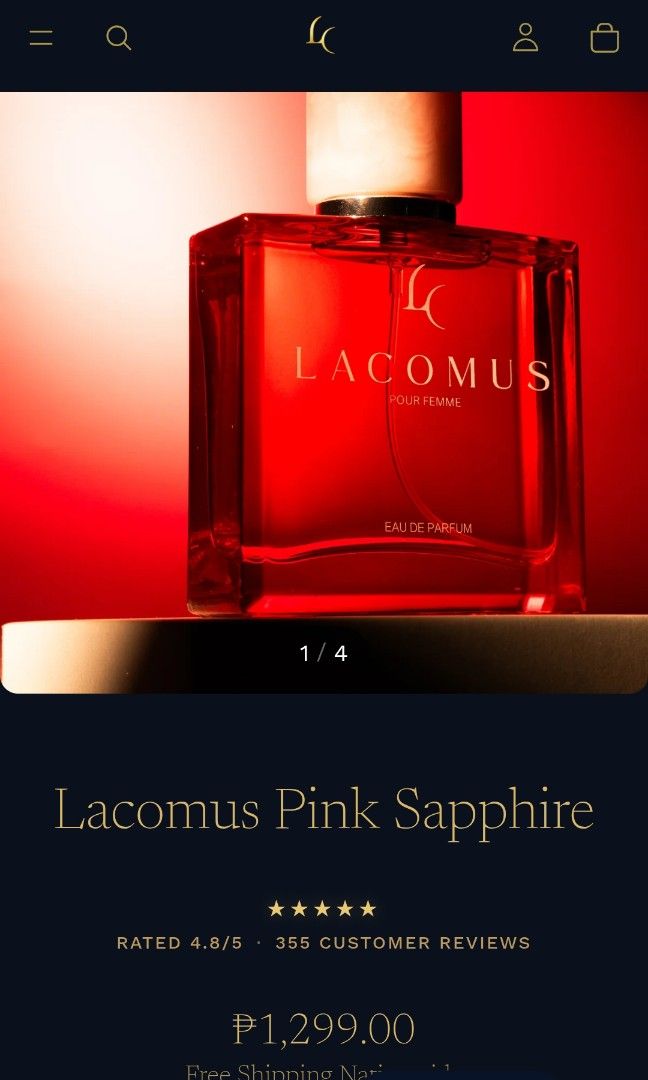 LACOMUS by biteking (Category: Fragrance & Deodorants) located in Davao. Submitted by gemracks. (Listing ID 1464330095, Image 3). Description: ₱1,200 EACH LACOMUS by biteking AVAILABLE BLUE SAPPHIRE PINK SAPPHIRE NEVER BEEN USED, YOU CAN SEE IT IN THE PICTURE RFS: OVERBOUGHT FROM TIKTOK, NOW NEED NA MONEY.