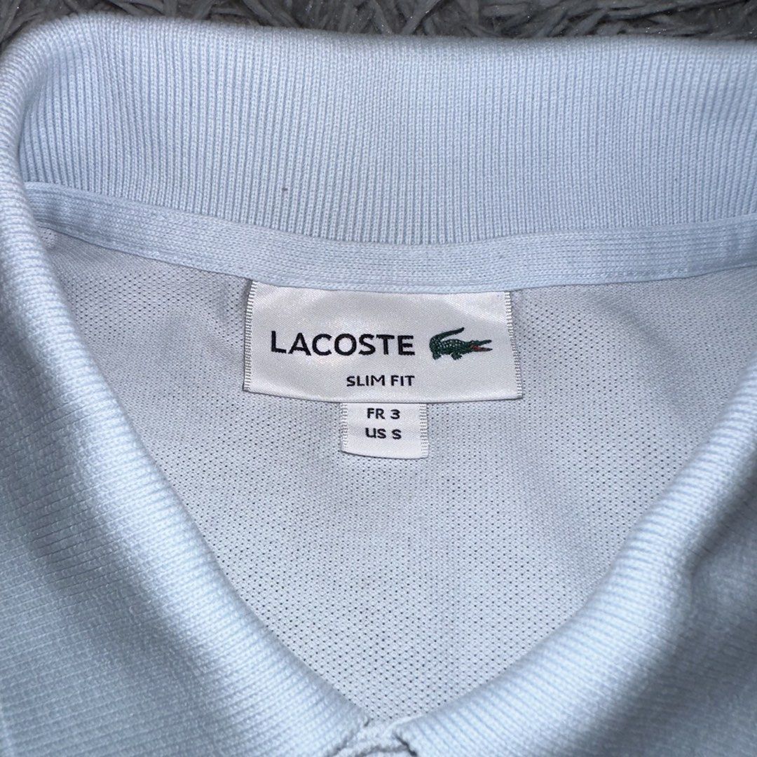 Lacoste (Category: Announcements) located in Consolacion. Submitted by collaborated_styles (Listing ID 1464206807, Image 3). Description: Lacoste light blue poloshirt 3 ontag Dimes 19/25 Colorate: 9.8/10 No issues Asnew condition .