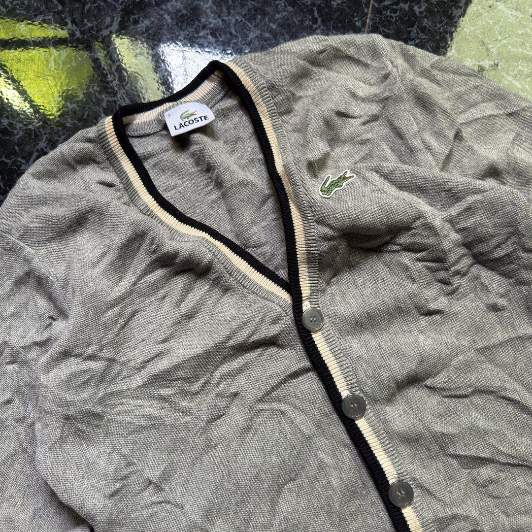 Lacoste Gray Cardigan (Category: Luxury Apparel) located in Ozamiz City. Submitted by vanouy (Listing ID 1464275819, Image 3). Description: .
