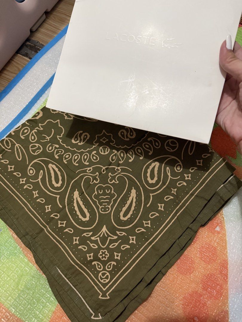Lacoste Handkerchief (Category: Handkerchief & Pocket Squares) located in Las Pinas. Submitted by gmonteros (Listing ID 1464296234, Image 1). Description: .