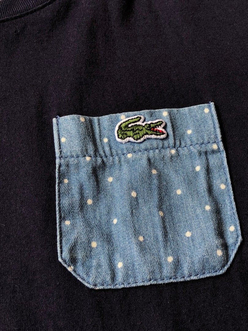 LACOSTE POCKET TEE (Category: Shirts) located in Baybay. Submitted by dathrifted (Listing ID 1464240910, Image 3). Description: LACOSTE POCKET TEE Width- 18 Length- 27 EXCELLENT CONDITION PM if interested📩📩📩.