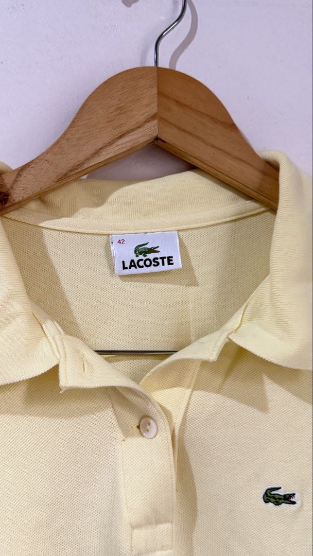 Lacoste Polo (Category: Blouses) located in Tarlac. Submitted by cln.vender (Listing ID 1464162964, Image 1). Description: Authentic lacoste polo 42 on tag .
