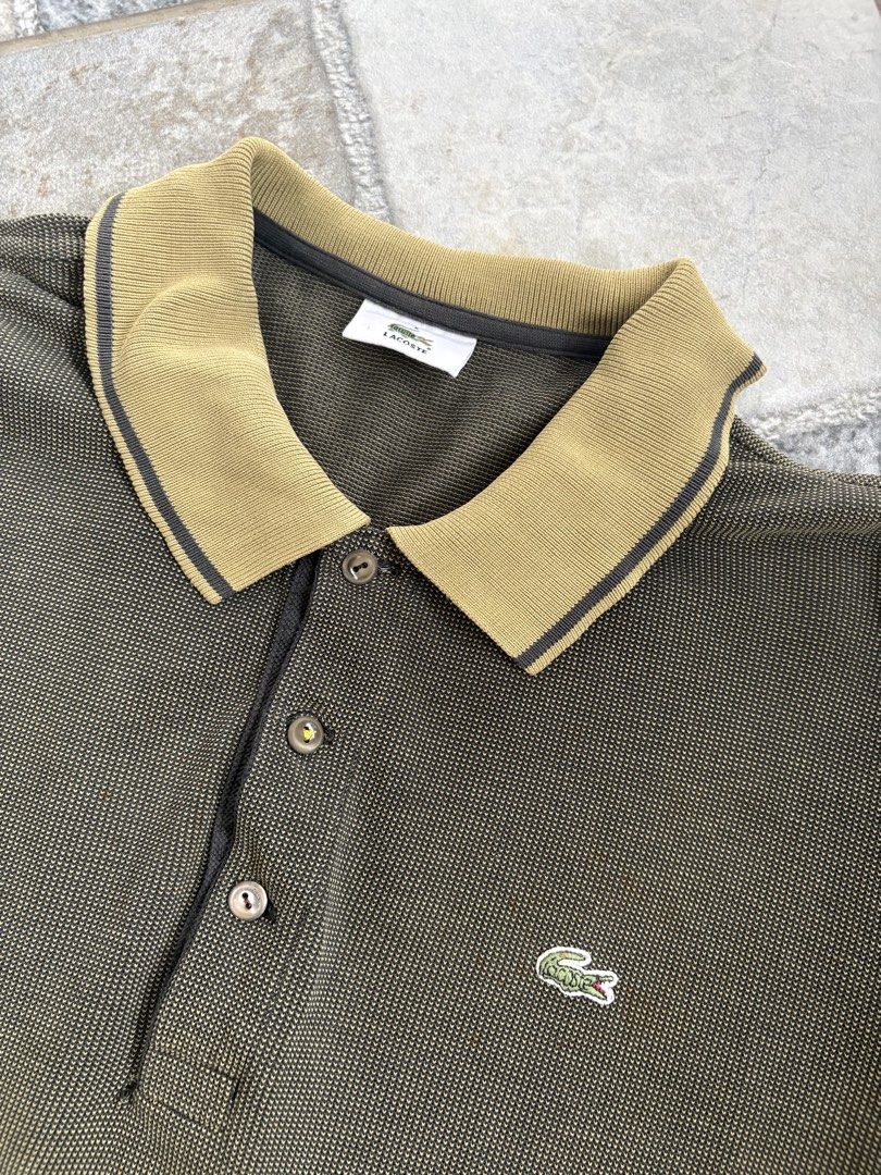Lacoste Polo Shirt (Category: Tshirts & Polo Shirts ) located in Calamba. Submitted by manila.fits (Listing ID 1464270238, Image 3). Description: Lacoste Polo Shirt Size 5 Width 22 Length 29.5 In pristine condition Minimal stains (See photo) .