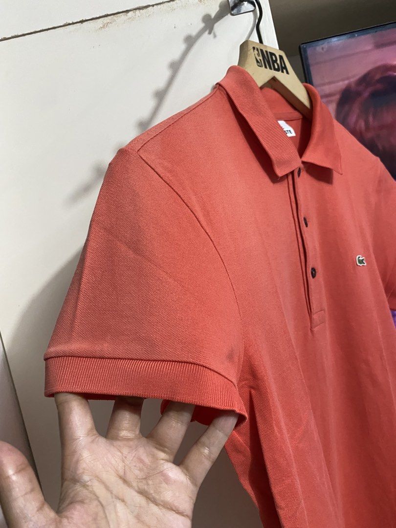 Lacoste poloshirt (Category: Tshirts & Polo Shirts ) located in Santa Maria. Submitted by jordangail (Listing ID 1464254410, Image 3). Description: Lacoste poloshirt Size 3 on tag 19x26 Issue: sunfade right sleeve/shoulder Kita po sa picture pakicheck Yan lang po issue No pinholes Di mashado halata. Pag suot na. Pang psg ok na ok to Benta ng mababa lang. mine na Gcash Jnt God bless.