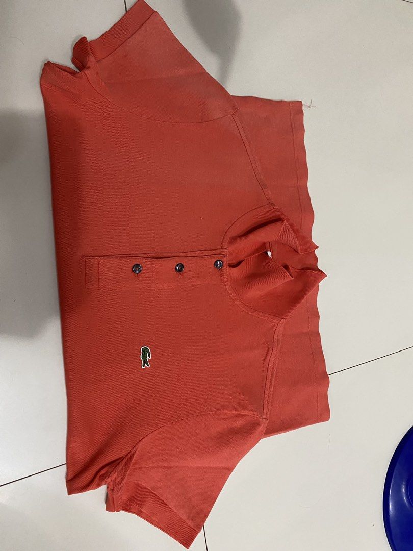 Lacoste poloshirt (Category: Tshirts & Polo Shirts ) located in Santa Maria. Submitted by jordangail (Listing ID 1464254410, Image 2). Description: Lacoste poloshirt Size 3 on tag 19x26 Issue: sunfade right sleeve/shoulder Kita po sa picture pakicheck Yan lang po issue No pinholes Di mashado halata. Pag suot na. Pang psg ok na ok to Benta ng mababa lang. mine na Gcash Jnt God bless.