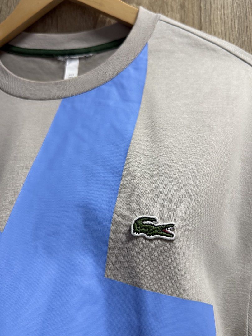 Lacoste Script Tshirt (Category: Tshirts & Polo Shirts ) located in Imus. Submitted by rckrmns (Listing ID 1464317034, Image 3). Description: Lacoste Script Tshirt Size L W- 22 L- 29 Good as New .
