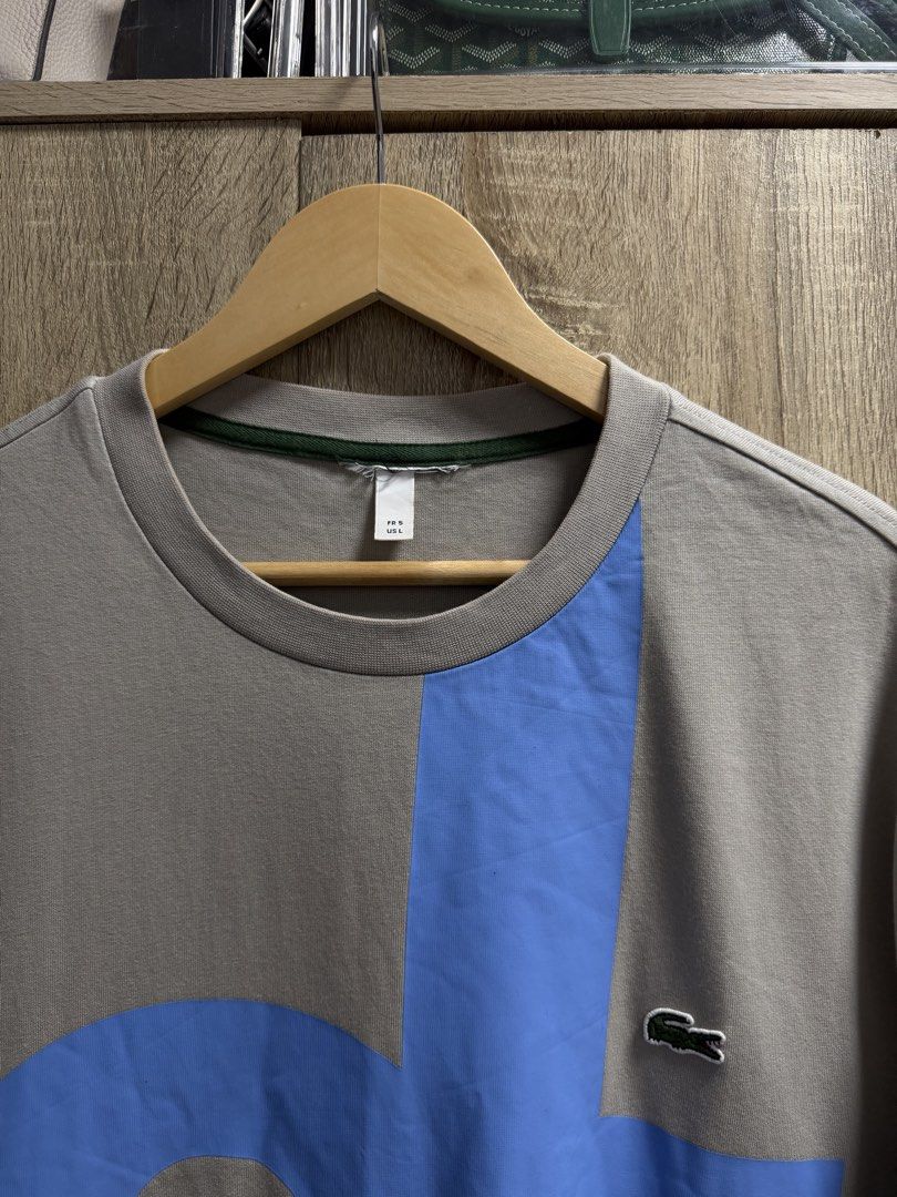 Lacoste Script Tshirt (Category: Tshirts & Polo Shirts ) located in Imus. Submitted by rckrmns (Listing ID 1464317034, Image 2). Description: Lacoste Script Tshirt Size L W- 22 L- 29 Good as New .