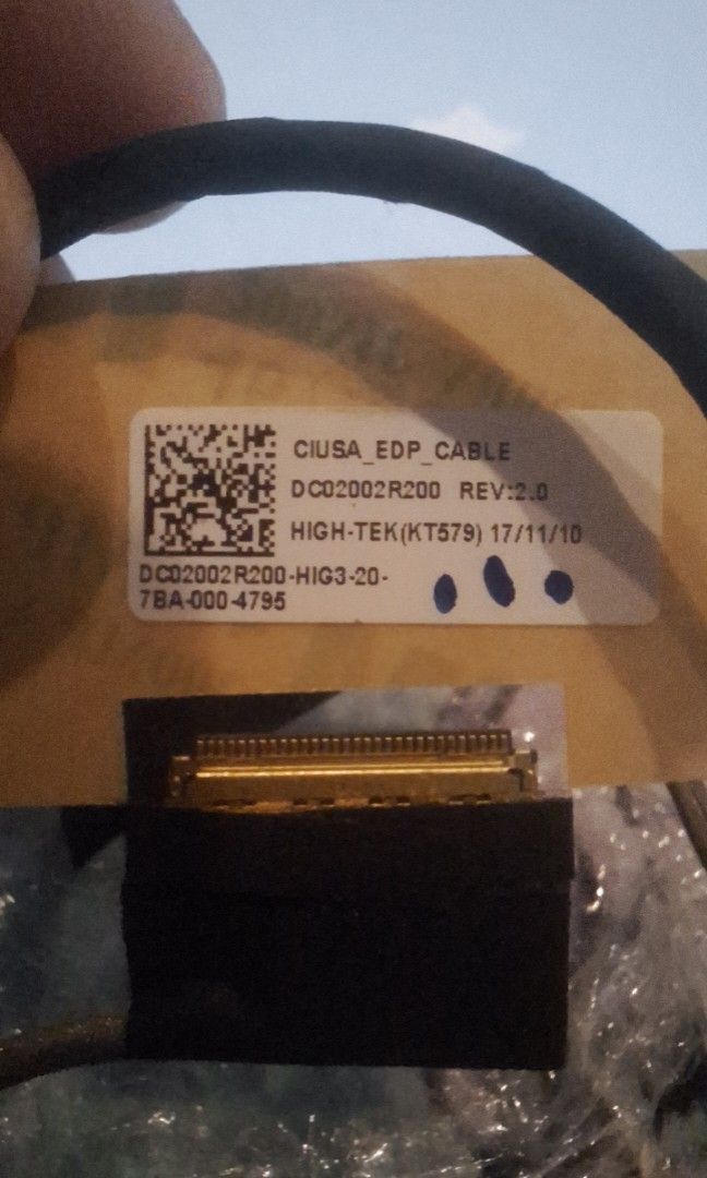 Laptop LCD cable for Lenovo 320s (Category: Other Accessories) located in Vigan. Submitted by cardarco (Listing ID 1464282206, Image 3). Description: RFS: wrong cable, unused for Lenovo 320s model (specific in the picture) shipping fee shouldered by buyer meetup around vigan city.