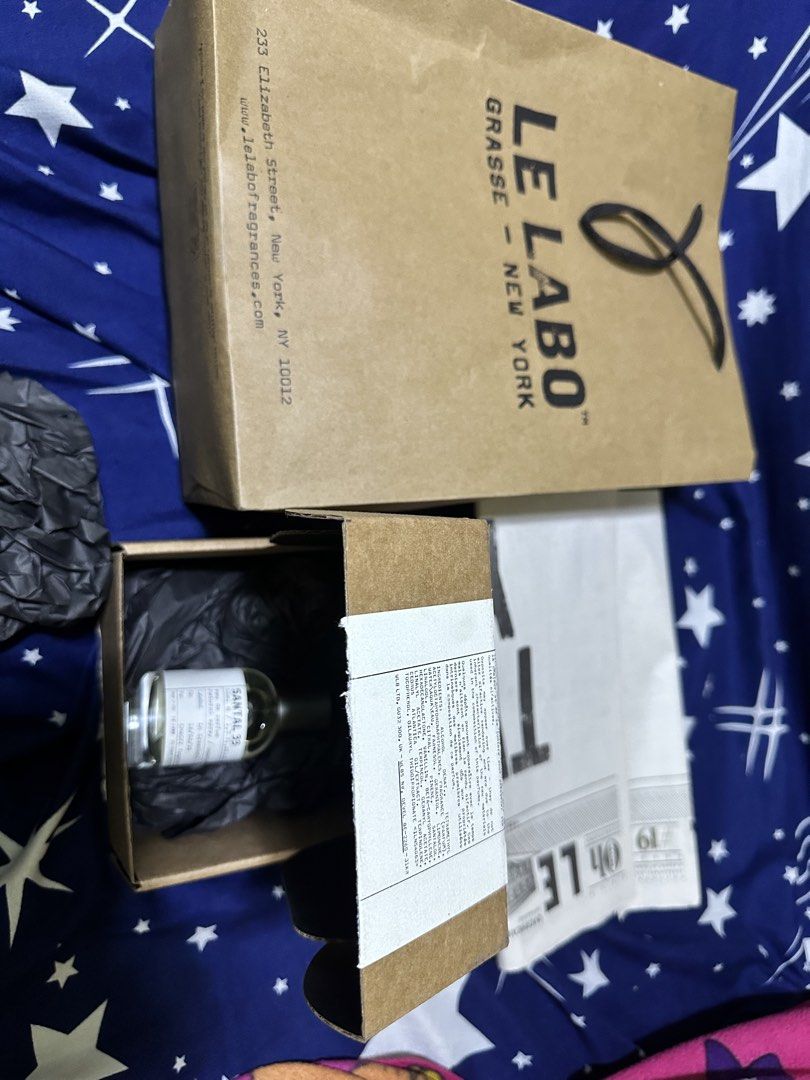 Le Labo Santal 33 Eau de Parfum (Category: Fragrance & Deodorants) located in Caloocan City. Submitted by ejperfumes (Listing ID 1464182394, Image 1). Description: - Authentic Le Labo Santal 33 Eau de Parfum - Size: 100ml - Purchased directly from Le Labo New York store - Comes with original box and packaging - Manufacturing Date: 02/2025 - Highly sought-after and popular fragrance with a unique scent profile.
