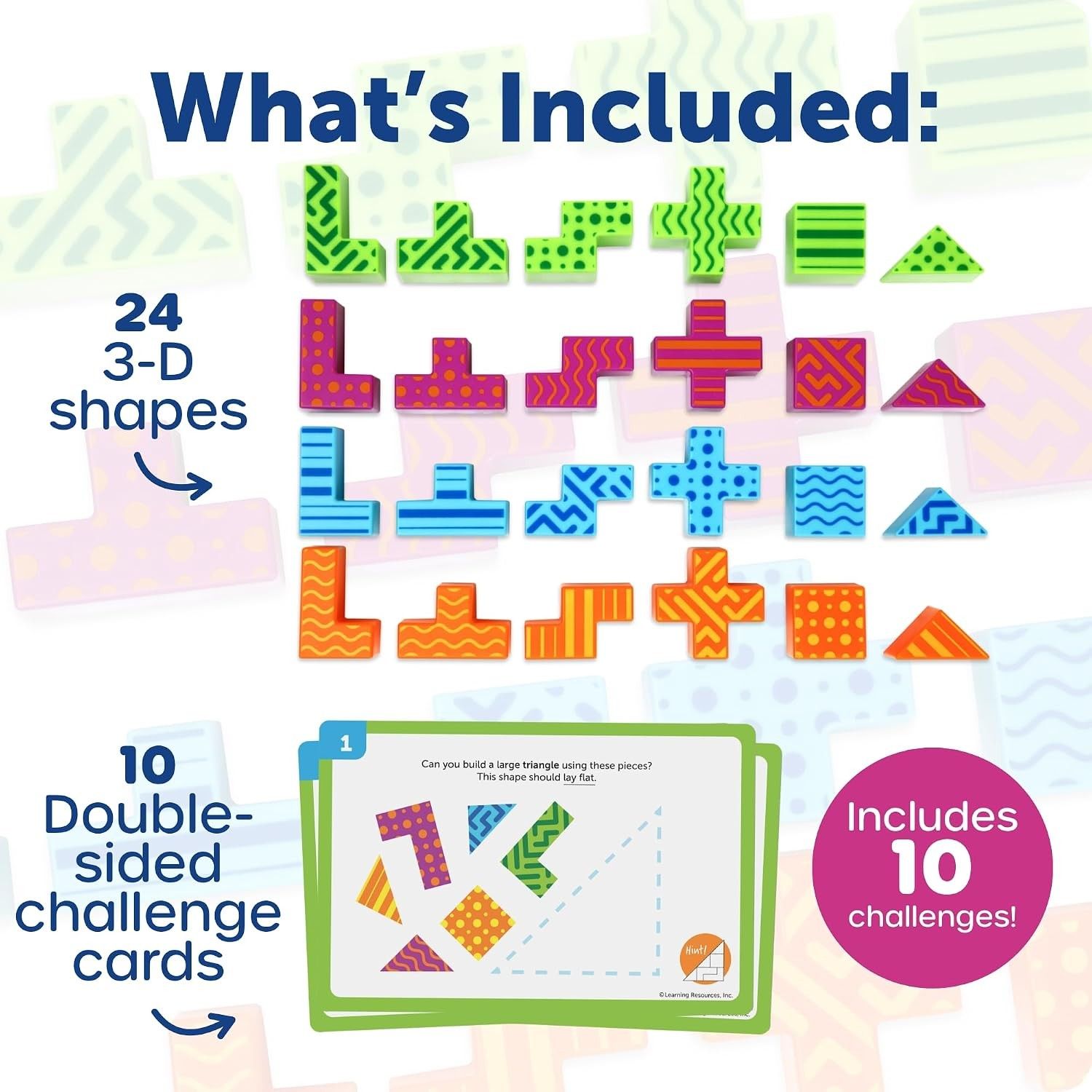 Learning Resources STEM Explorers Brainometry (Category: Educational & Learning Toys) located in Singapore. Submitted by sg.auntiedeal (Listing ID 1464193765, Image 6). Description: SOLVE the secrets of the shapes! STEM shape puzzles build critical thinking and problem solving skills! TRAIN your brain with tricky sorting and geometry challenges! 10 STEM CHALLENGES included! AGES 5+.