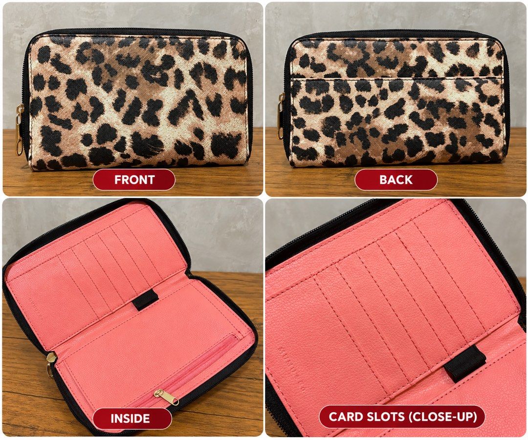 leopard-print zip-around wallet (Category: Wallets & Card holders) located in San Fernando. Submitted by japansurpluselyu (Listing ID 1464218244, Image 1). Description: .