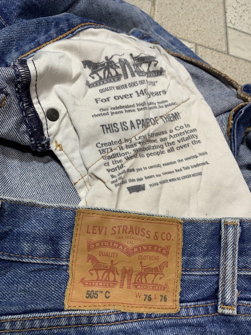 Levis® 505 Cuztomized (Category: Jeans) located in Bacolod City. Submitted by ocean_us (Listing ID 1464174511, Image 3). Description: Item: Levis® 505 Cuztomized ____________________________ Leather Patch Details: ▪️Made in Mexico ▪️Size - W30 x 30 ▪️Actual - 30 x 40 ▪️Hem - 6 ▪️Heavy duty fabric ▪️Excellent ▪️No issue ▪️FREE SHIPPING FEE Pm, Thanks ✅We ship Nationwide via Jnt Express ✅We do video call for assurance 📍Bacolod City Negros Occident