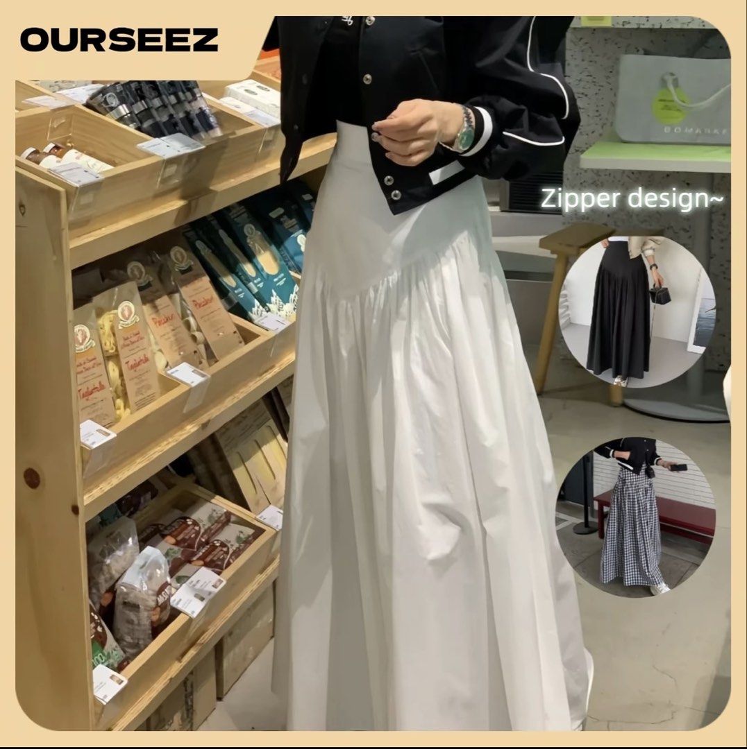 Long skirt (Category: Skirts) located in Kabacan. Submitted by gdwmtine_28 (Listing ID 1464273021, Image 2). Description: Long skirt (NEVER BEEN USE) Available color BLACK AND PLAID (Checkered) Price: 220 Size: 24-27 garterized back Length: 86cm.