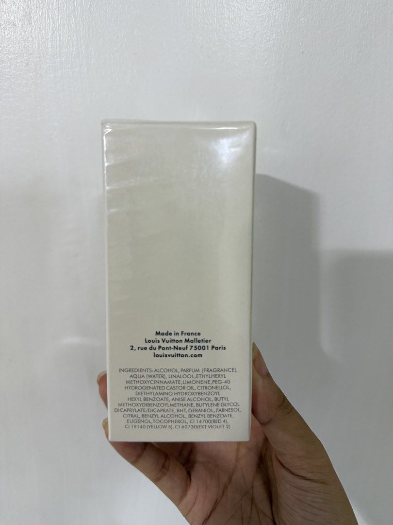 l.ouis v.uitton Contre Moi Eau de Parfum 100ml (Category: Fragrance & Deodorants) located in San Pedro. Submitted by b_shoppu (Listing ID 1464181396, Image 2). Description: - Authentic Louis Vuitton Contre Moi Eau de Parfum - 100ml bottle - Made in France - Fragrance Notes: Vanilla, Citrus, Floral, Sweet, Cacao, Powdery, Musky, Warm Spicy, White Floral - Recommended for women - A beautiful blend of sweet, floral, and musky aromas.