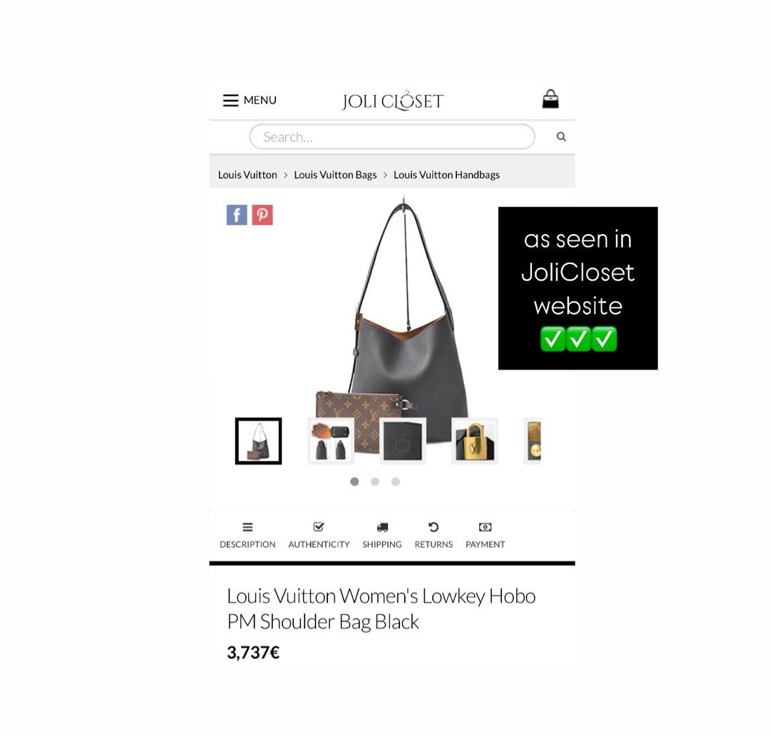 LOUIS VUITTON LV LOW KEY HOBO PM (Category: Luxury Bags & Wallets) located in Manila. Submitted by grabmybags (Listing ID 1464164151, Image 2). Description: PLS READ BELOW DETAILS ⬇️⬇️⬇️ I will not entertain questions included in below info! (make reading a habit) ALL AVAILABLE! ON HAND! SOLD ITEM = DELETED NOT OPEN FOR SWAP Self-Authentication Recommended Images are of actual item for sale‼️ Refrain from asking more pictures ❌ * No Major flaws (