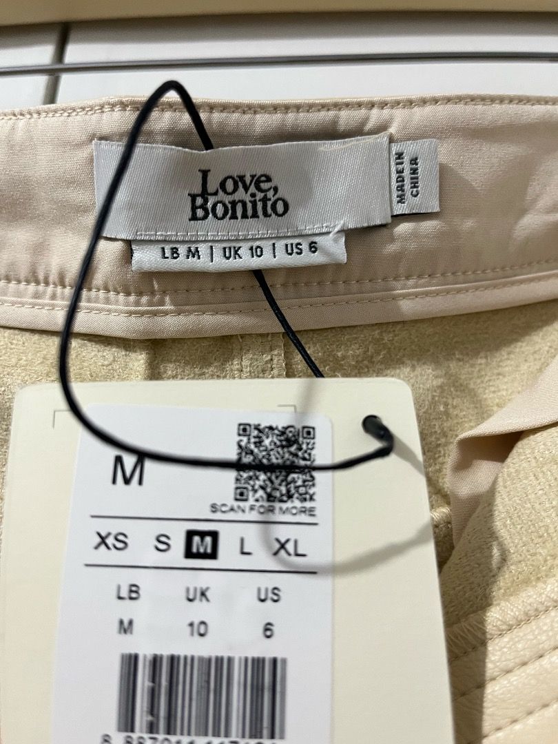 Love Bonito Beige Leather Pants (Category: Jeans) located in Manila. Submitted by micahezra__ (Listing ID 1464333799, Image 2). Description: brand new with tag size medium original price: P2,450.