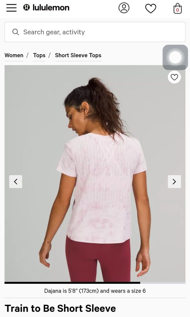 Lululemon (Category: Blouses) located in Manila. Submitted by chavez_lloyd (Listing ID 1464266598, Image 3). Description: Wts Lulu 🍋 Dot:4 Dim's : W'16 × L'20 Excellent cond Location: negross occidental Price 📤.