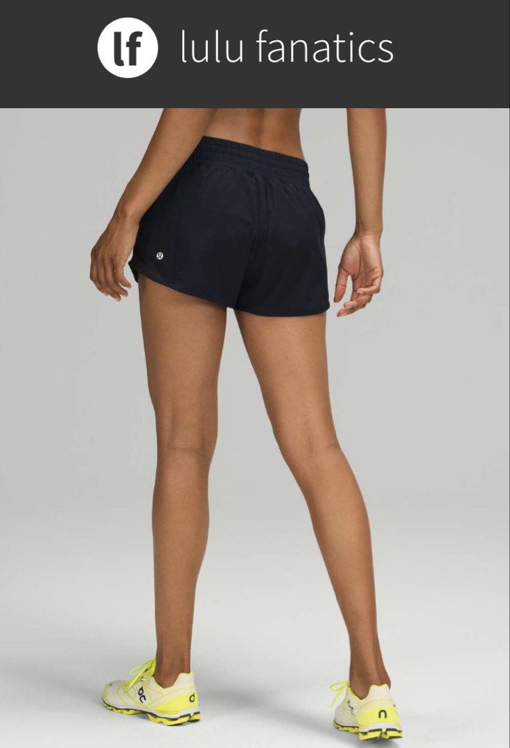 Lululemon Hotty Hot High-Rise Short 2.5" dot 4 (Category: Activewear) located in Iba. Submitted by xooperfindslb (Listing ID 1464286136, Image 2). Description: Lululemon Hotty Hot High-Rise Short 2.5” Dot 4 Color: true navy Good condition No issue.