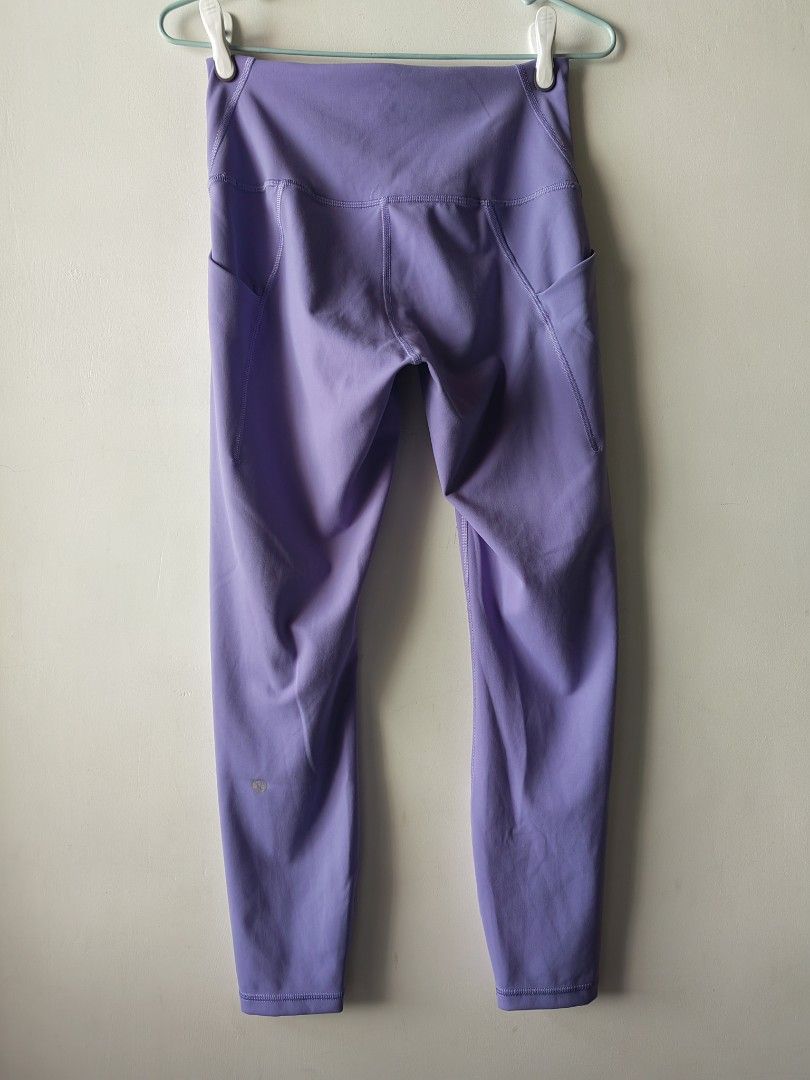 Lululemon Wunder Train High-Rise Tight 25" (8/M) (Category: Activewear) located in Baguio. Submitted by kacijom (Listing ID 1464276882, Image 2). Description: ₱800 (SRP $118/₱7.9k) Lululemon Wunder Train High-Rise Tight with Pockets 25" - Dark Lavender •Size 8/M, 13. 5"x33" •Condition 10/10 (Excellent Used Condition).
