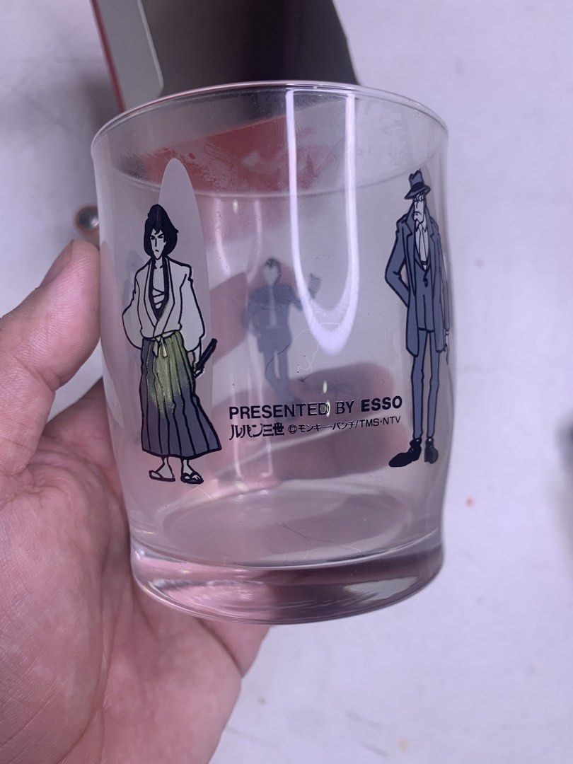 Lupin Glass Merch - Authentic (Category: Character Goods) located in Carmona. Submitted by bihira (Listing ID 1464204972, Image 3). Description: Lupin Glass Merch - Authentic - WYSIWYG - Bnew / as is box - Lupin Character prints on Glass.