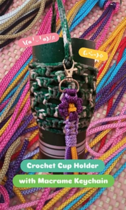 Macrame Flower Keychain (Category: Other Accessories) located in Manila. Submitted by crafters0001 (Listing ID 1464184651, Image 1). Description: Open for pre-order for bulk orders, souvenirs and giveaways..