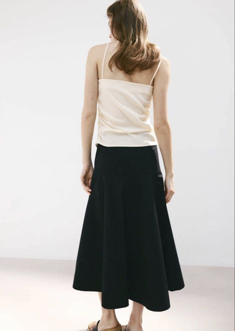 Mango Draped Strap Top (Category: Sleeveless) located in Santa Rosa. Submitted by erimv (Listing ID 1464281537, Image 3). Description: Fine-knit fabric. Stretch fabric. Fitted design. Straight neck. Thin straps. Invisible side zip fastening. Draped details. Color: Cream/Ivory Brand new, washed and without tags Never worn so no photos when worn SRP: 1595.
