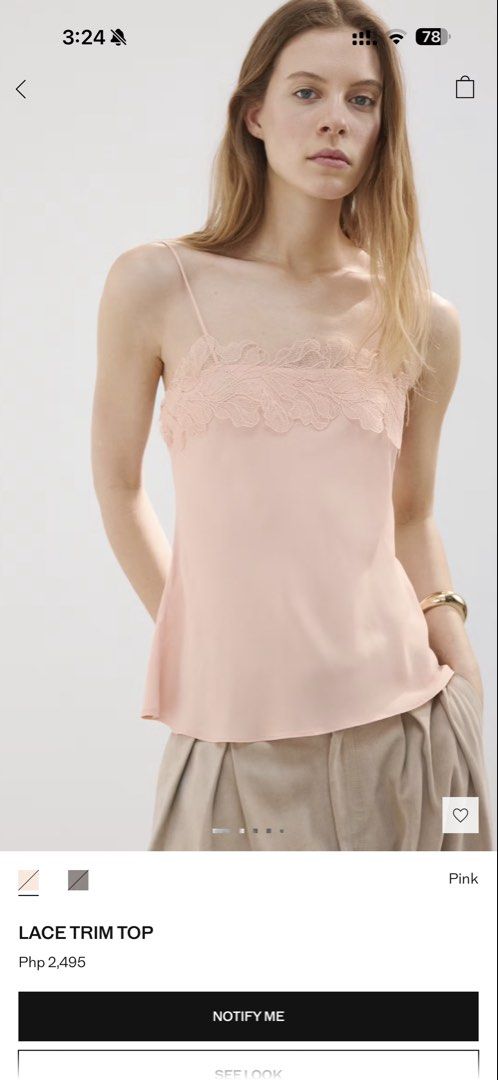 Mango Lace Trim Top (Category: Sleeveless) located in Manila. Submitted by wardrobeaddict28 (Listing ID 1464206085, Image 1). Description: BRAND NEW WITH TAG.