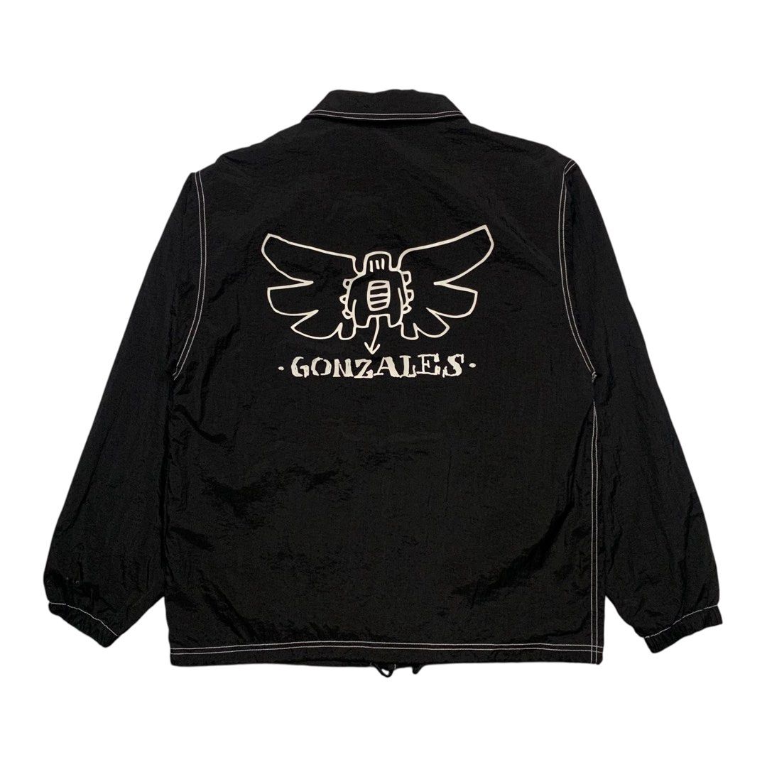 Mark Gonzales Buttondown Coach Jacket (Category: Coats, Jackets and Outerwear) located in Baguio. Submitted by thesecretshop_ph (Listing ID 1464227440, Image 2). Description: Size: Medium Lenght: 28” Width: 22” Issues: -.