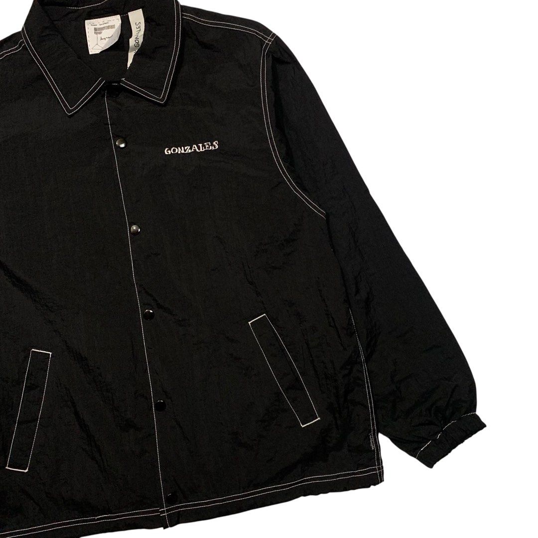 Mark Gonzales Buttondown Coach Jacket (Category: Coats, Jackets and Outerwear) located in Baguio. Submitted by thesecretshop_ph (Listing ID 1464227440, Image 3). Description: Size: Medium Lenght: 28” Width: 22” Issues: -.