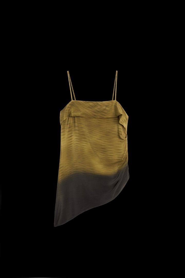 Massimo Dutti Asymmetric Strappy Top (Category: Sleeveless) located in Quezon City. Submitted by snsn00 (Listing ID 1464302121, Image 2). Description: Bought for 6700. Size Small. Brand new with tag. Never worn RFS: I don't use it.