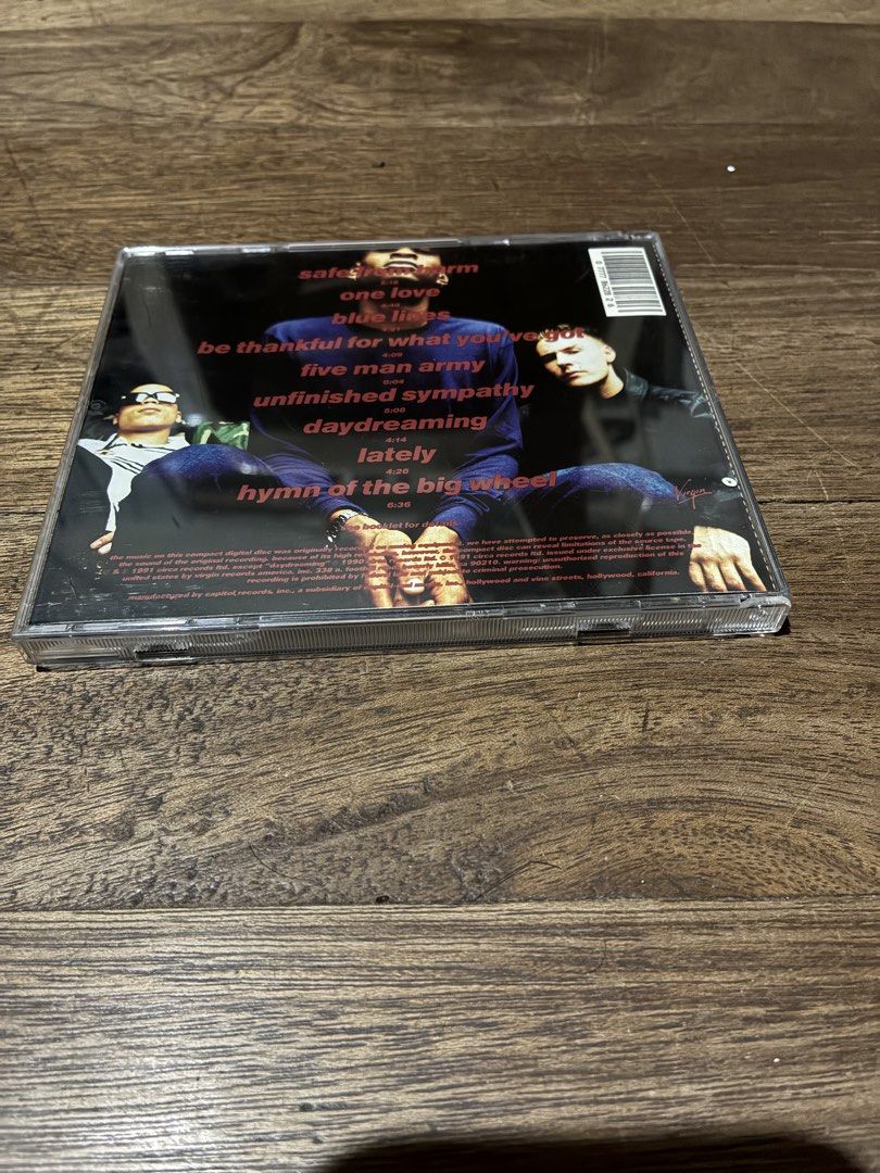 Massive Attack - Blue Lines (1991) (Category: CDs & DVDs) located in Quezon City. Submitted by yehonathansbox (Listing ID 1464248187, Image 2). Description: This is a preloved copy of Massive Attack’s debut album. CD is in overall good condition and playable with little to no marks on the disc .