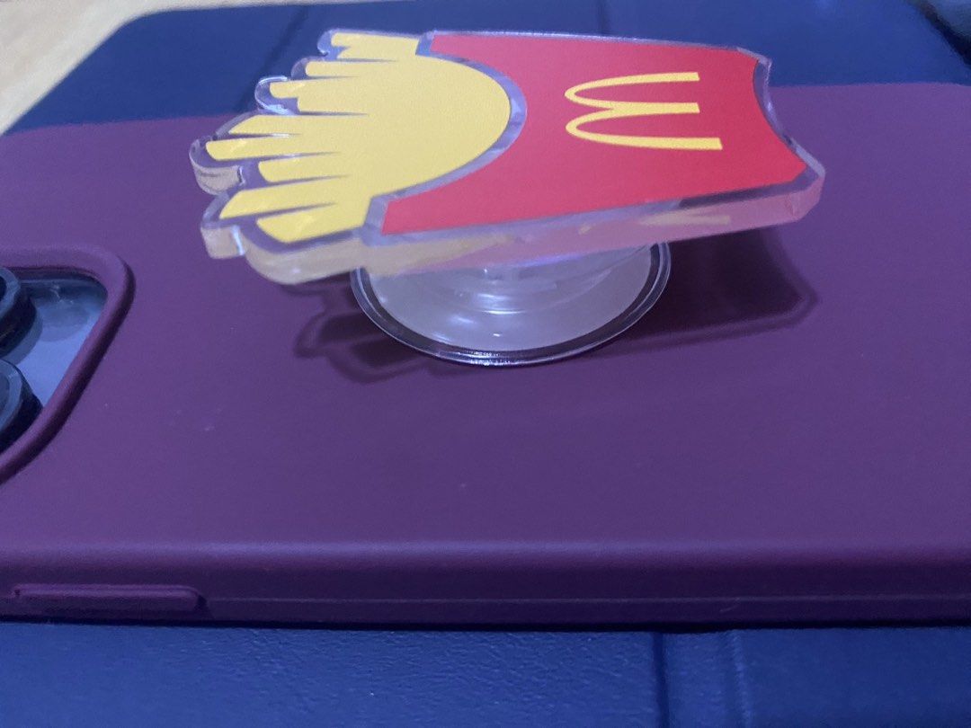 Mcdo fries phone grip (Category: Mounts & Holders) located in Manila. Submitted by jhennie05 (Listing ID 1464283759, Image 3). Description: Brand new French fries grip One pc only Location cainta .