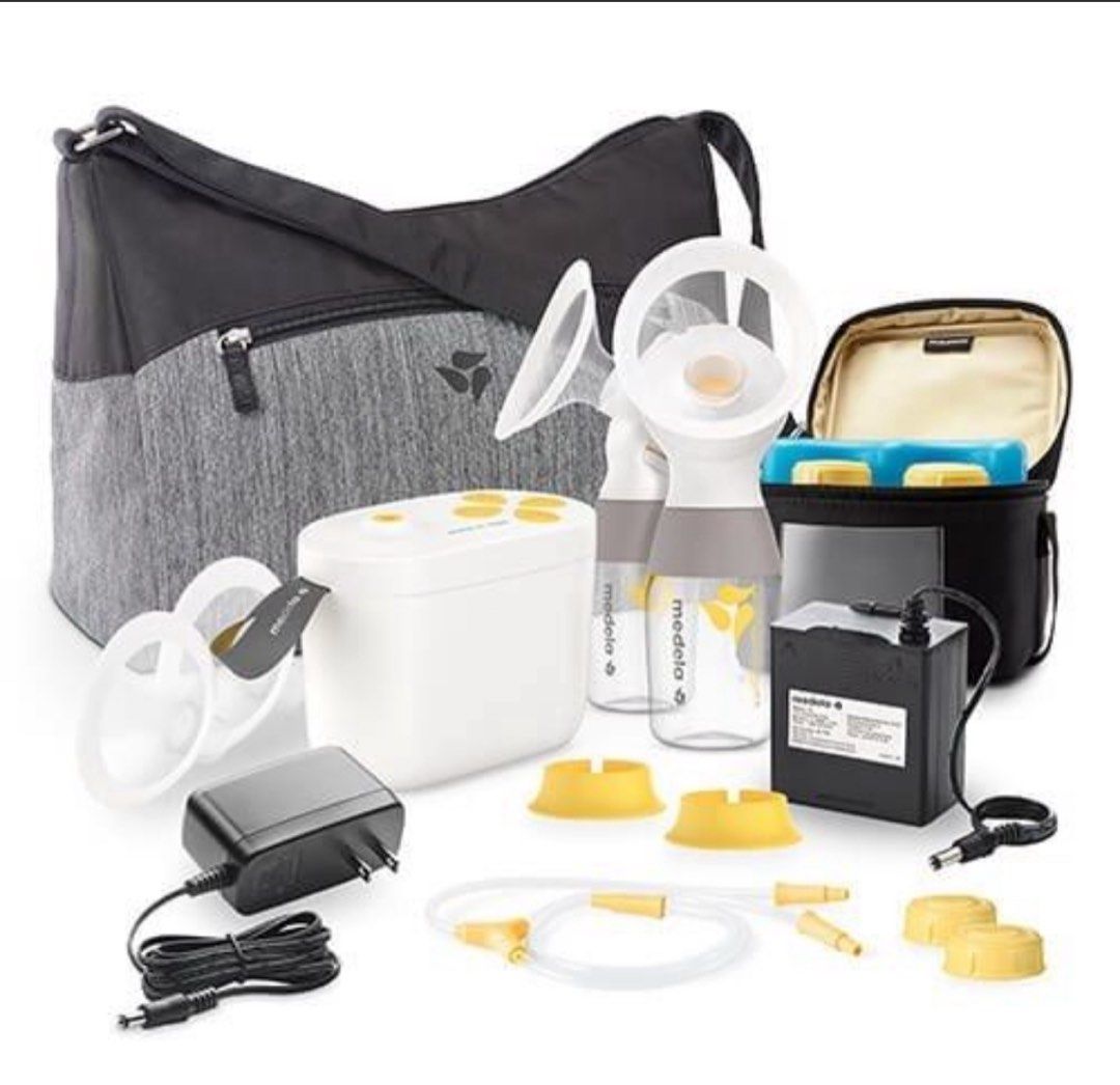 Medela Electric Breast Pump Set (Category: Breastfeeding & Bottle Feeding) located in Kawit. Submitted by wevibevintage (Listing ID 1464253644, Image 1). Description: With box No more insulated small bag. Nawala sa airport.