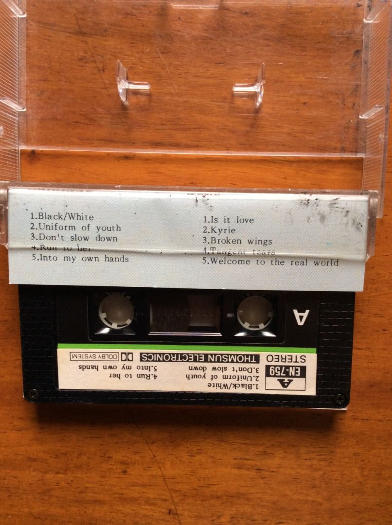 Melba Moore Stereo Cassette Tape (Category: Portable Music Players) located in Silang. Submitted by lawrencenorthey (Listing ID 1464195112, Image 2). Description: Melba Moore stereo cassette tape - Side A: 'Black/White', 'Uniform of youth', 'Don't slow down', 'Run to her', 'Into my own hands' - Side B: 'Is it love', 'Kyrie', 'Broken wings', 'Welcome to the real world' - Ideal for collectors and fans of vintage audio.