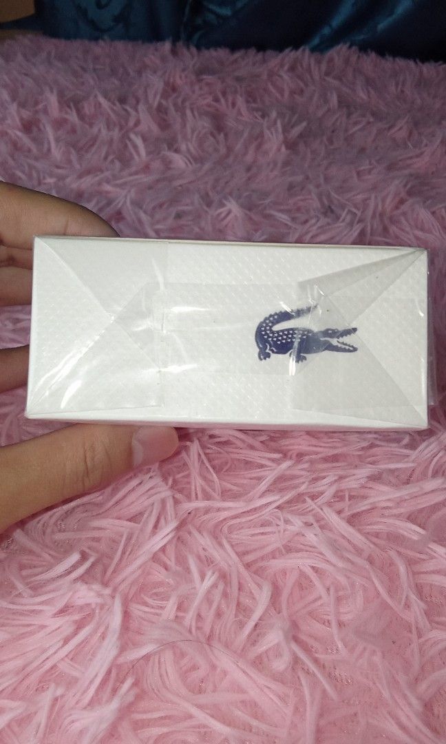 Men's Lacoste Original Perfume (Category: Men's Grooming) located in Cainta. Submitted by wichaelthriftstall (Listing ID 1464293339, Image 2). Description: newly sealed with box and cover. not open Lacoste Original Men's Perfume bought it at Ayala RFS - for my research Funds Free shipping mode of payment: gcash cash no cod payment first. mode of shipping: J&T Lalamove Joyride Angkas Grab LBC Flash JRS.