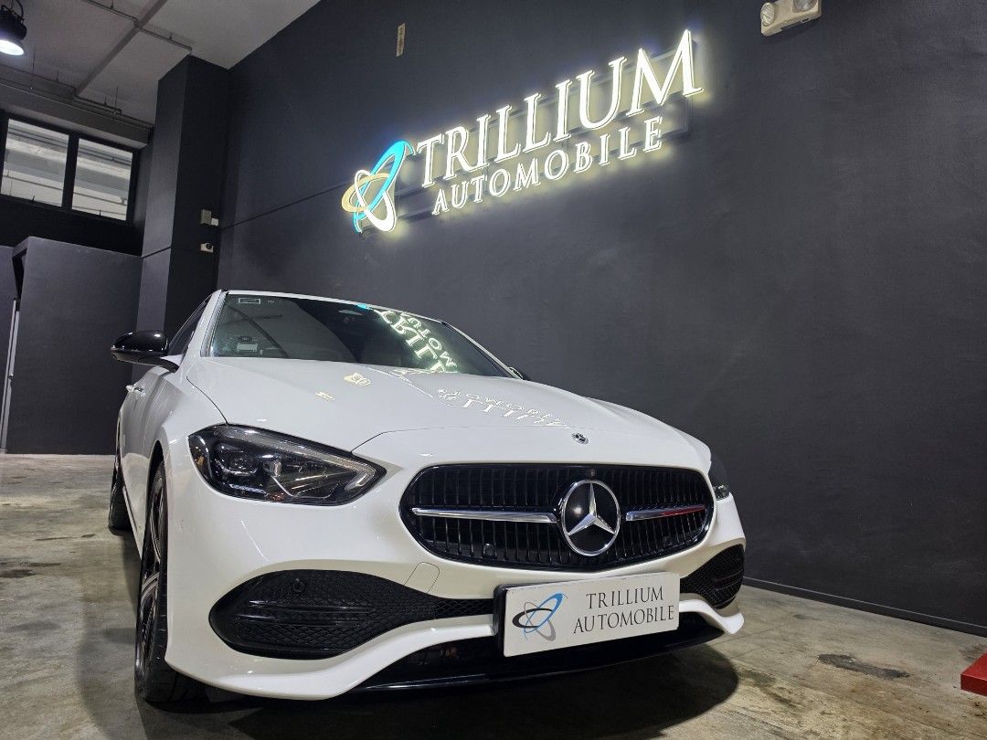 Mercedes-Benz C-Class Saloon Mild Hybrid C200 Avantgarde (A) (Category: Used Cars) located in Singapore. Submitted by trillium.auto (Listing ID 1464288341, Image 1). Description: 🚘 Vehicle Features Powerful yet fuel efficient 221bhp, 1.5l 4 cylinder inline 16 valve turbocharged mild Hybrid engine, 9g-tronic automatic transmission. 🚘 Accessories MBUX Touchscreen Infotainment With 360 Camera,Dual Electric Memory Seats,Wireless Apple CarPlay/Andro