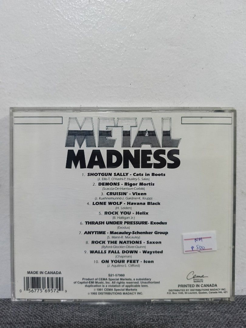 Metal Madness (Category: CDs & DVDs) located in Cavite. Submitted by bodega_ni_kiks11 (Listing ID 1464284889, Image 2). Description: .
