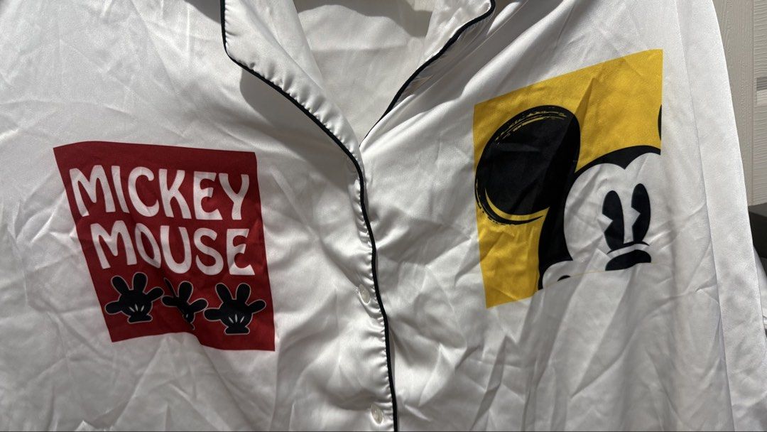 Mickey Silk Top (Category: Blouses) located in Quezon City. Submitted by dinesaur (Listing ID 1464247752, Image 2). Description: Up to XL.