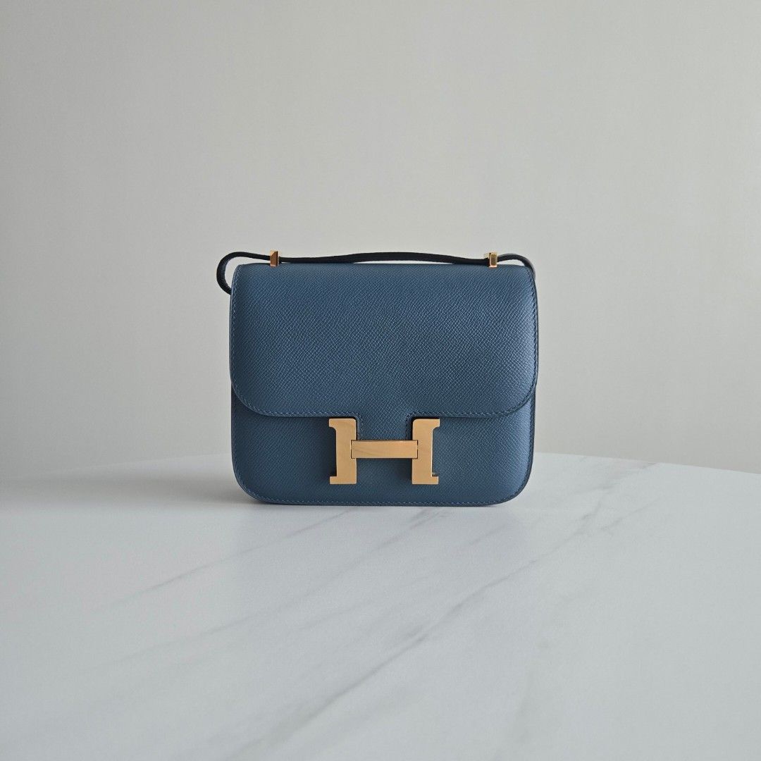Mini Constance (Category: Luxury Bags & Wallets) located in Paranaque City. Submitted by dclutterqueen (Listing ID 1464353815, Image 1). Description: Hermes Mini Constance (Constance 18) 💙 💯Genuine Epsom Leather 🇯🇵Acquired preloved from Japan 👜Measures approximately 18 x 15 cm.