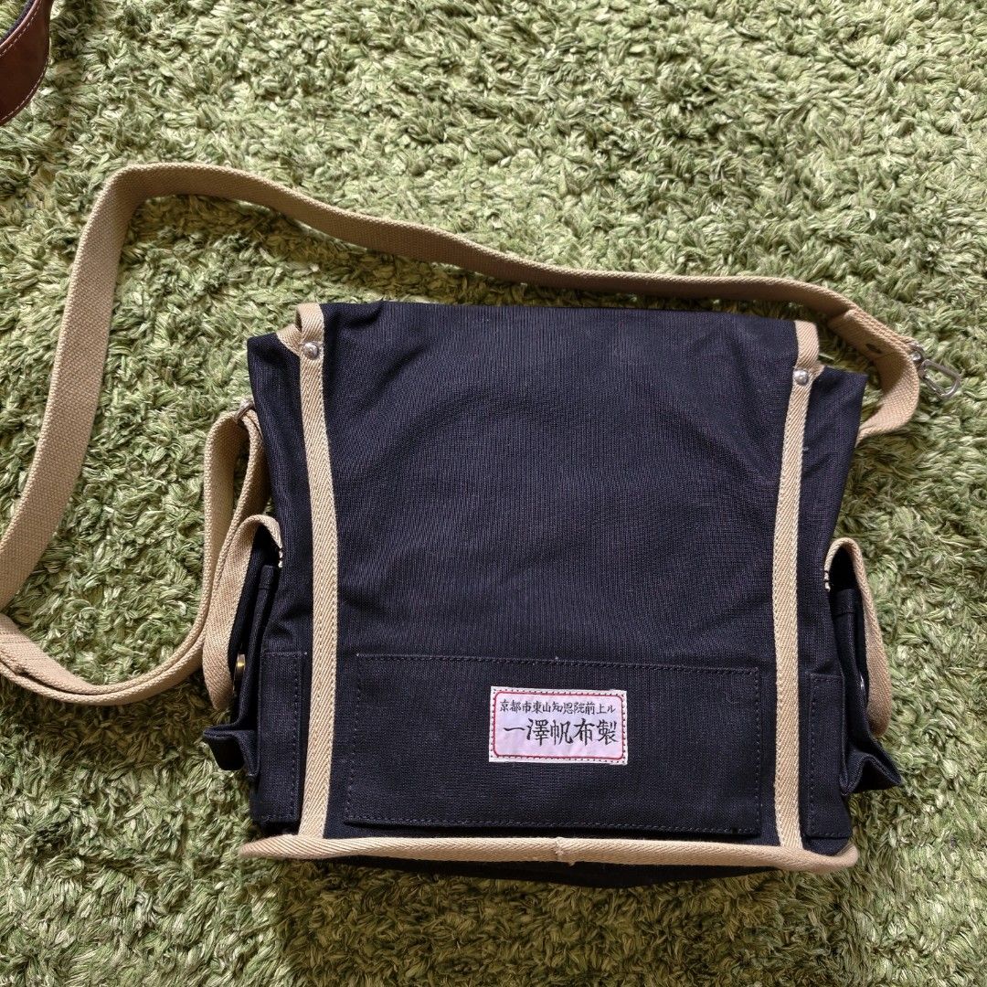Minimalist Crossbody Bag from Japan (Category: Sling Bags) located in Antipolo. Submitted by millennialthrifter (Listing ID 1464172813, Image 3). Description: 🔥COTTON CANVAS CROSSBODY BAG from Japan.
