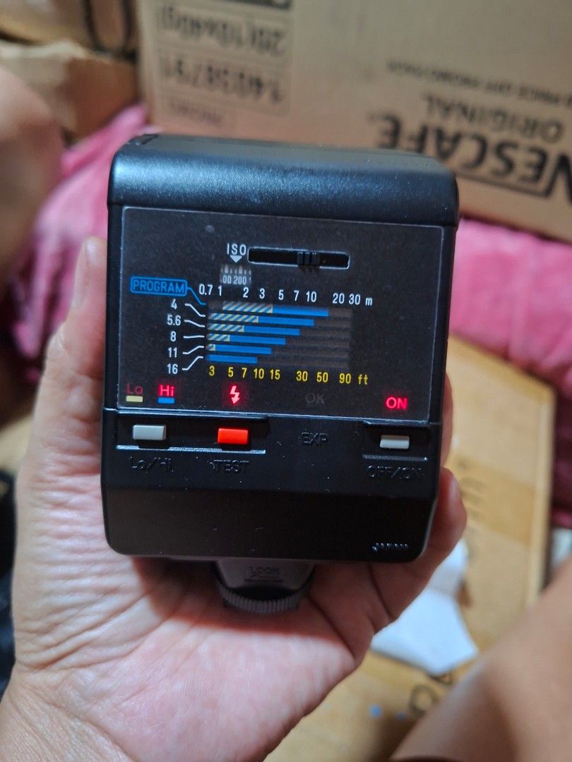 Minolta Program 2800 AF Flash Unit with Case (Category: Flashes) located in Bulacan. Submitted by ourdailyfinds (Listing ID 1464286742, Image 3). Description: FOR SALE: Minolta Program Flash 2800AF – Complete Collector's Kit • Price: ₱1,800 • Condition: Pre-owned / Vintage Japan Surplus. Fully tested and 100% working condition. • Inclusions: • Minolta Program Flash 2800AF Unit • Original Minolta Branded Black Leather Pouch Case (Excellent conditi